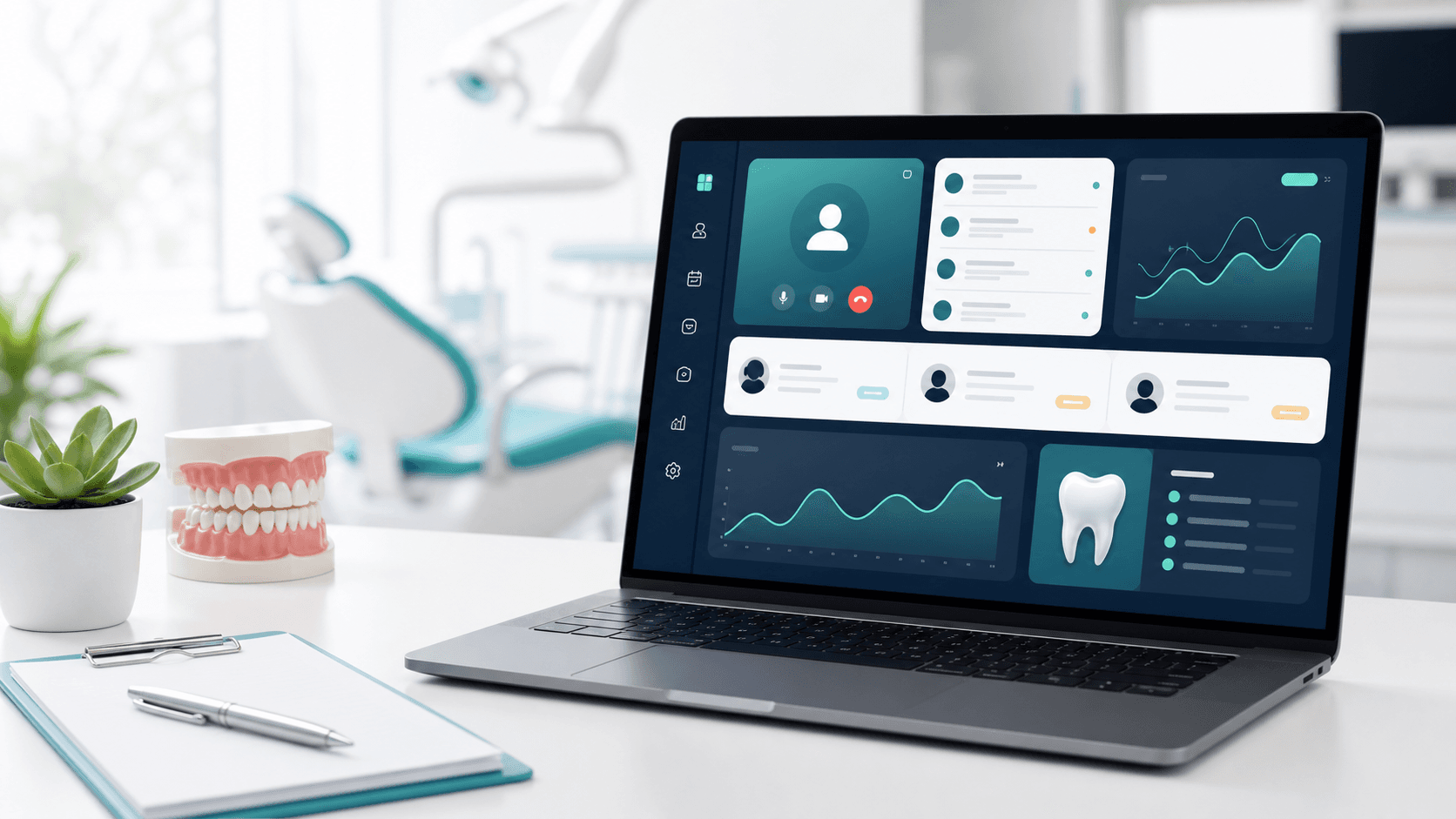 داشبورد تلهدندانپزشکی برای مشاوره آنلاین، پیگیری بیمار و یادآوری نوبت