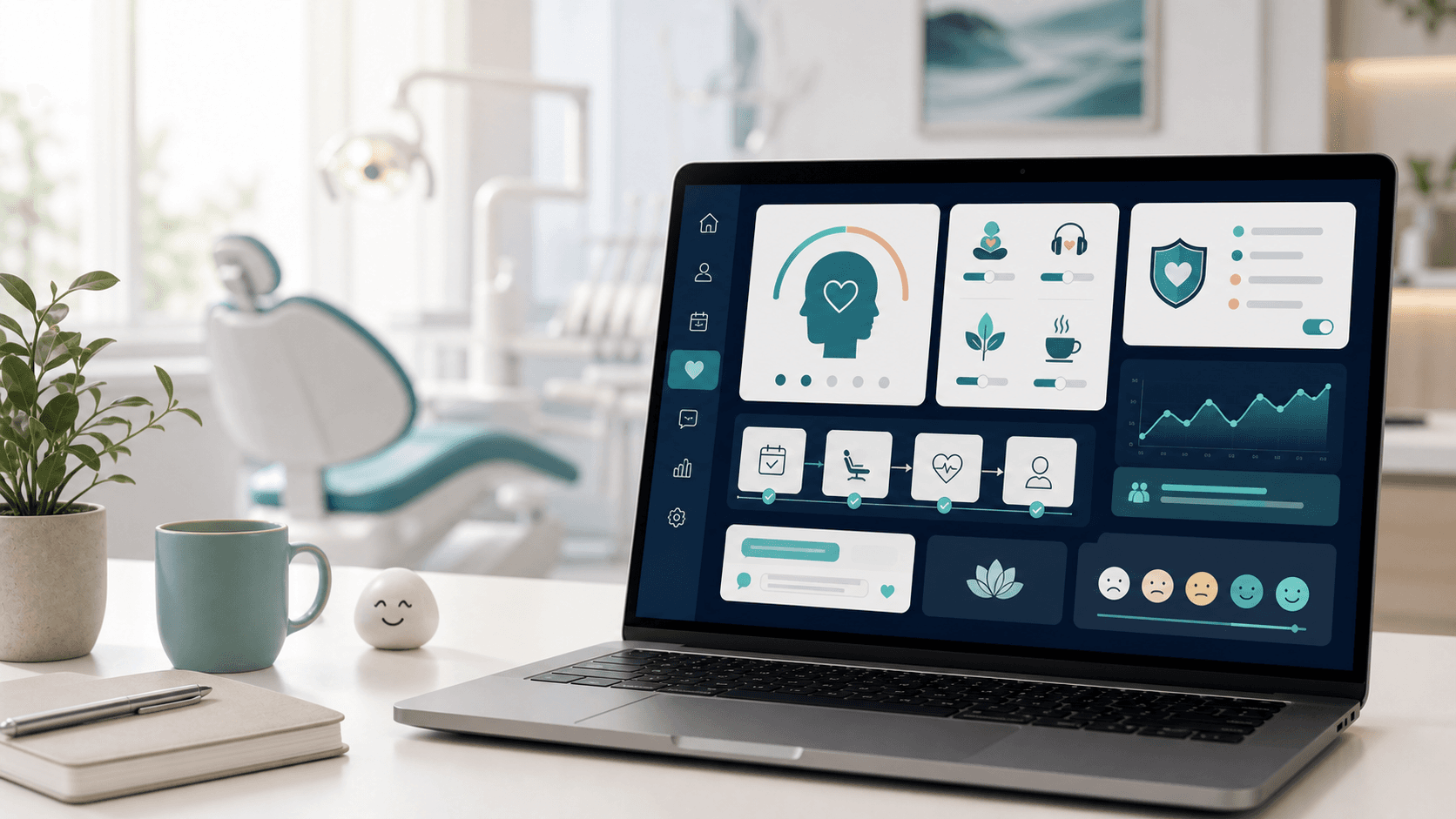 داشبورد تجربه بیمار با ثبت اضطراب دندانپزشکی، ترجیحات آرامش و بازخورد مراجعه